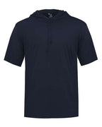 Badger Men's B-Core Hooded T-Shirt - Navy