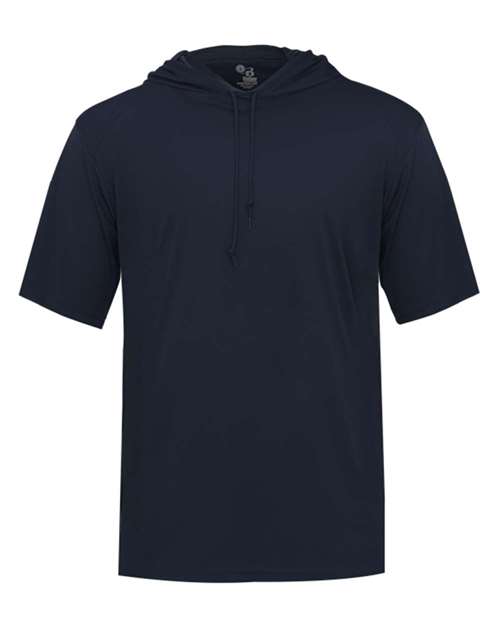 Badger Men's B-Core Hooded T-Shirt - Navy