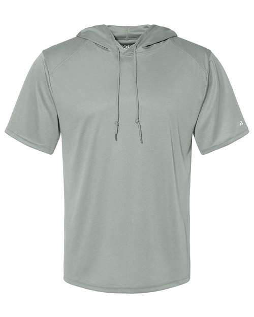 Badger Men's B-Core Hooded T-Shirt - Silver