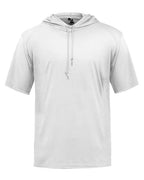Badger Men's B-Core Hooded T-Shirt - White