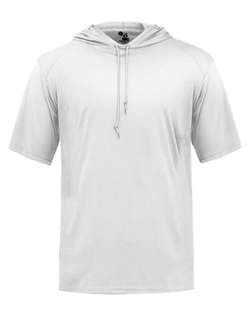 Badger Men's B-Core Hooded T-Shirt - White