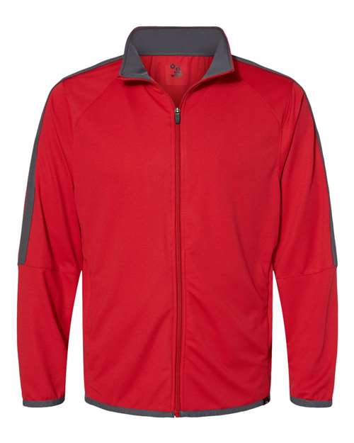 Badger Men's Blitz Outer-Core Jacket - Red/ Graphite