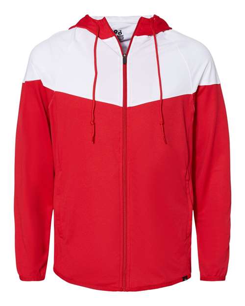 Badger Men's Spirit Outer-Core Jacket - Red/ White