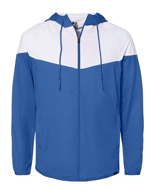 Badger Men's Spirit Outer-Core Jacket - Royal/ White