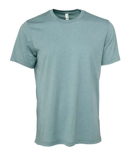 BELLA + CANVAS CVC Jersey Tee (Part 1 of 7) - Heather Blue Lagoon