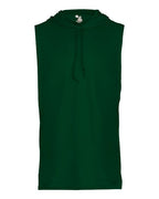 Badger Youth B-Core Hooded Sleeveless T-Shirt - Forest