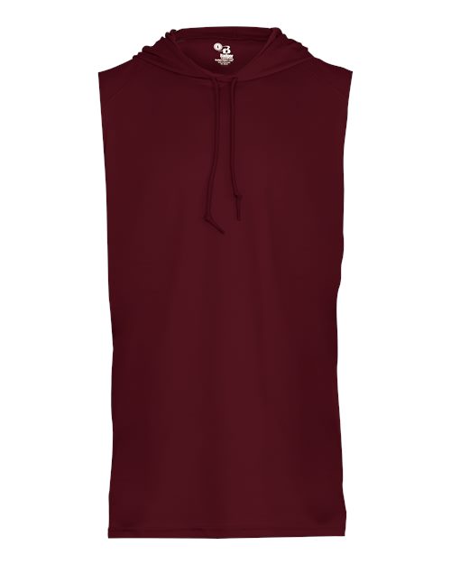 Badger Youth B-Core Hooded Sleeveless T-Shirt - Maroon