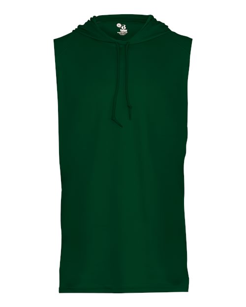 Badger Men's B-Core Hooded Sleeveless T-Shirt - Forest