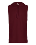 Badger Men's B-Core Hooded Sleeveless T-Shirt - Maroon