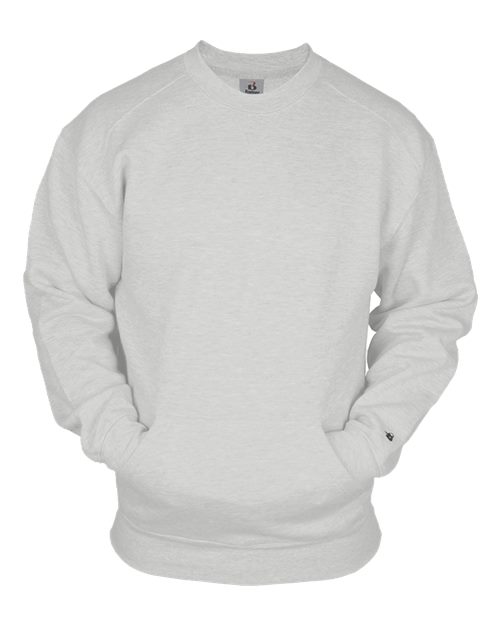 Badger Unisex Pocket Crewneck Sweatshirt - Ash