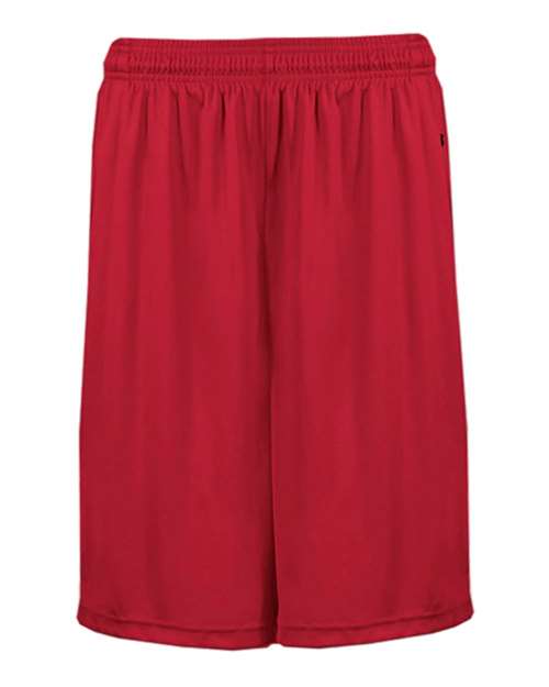 Badger Men's Pocketed 7" Shorts - Red