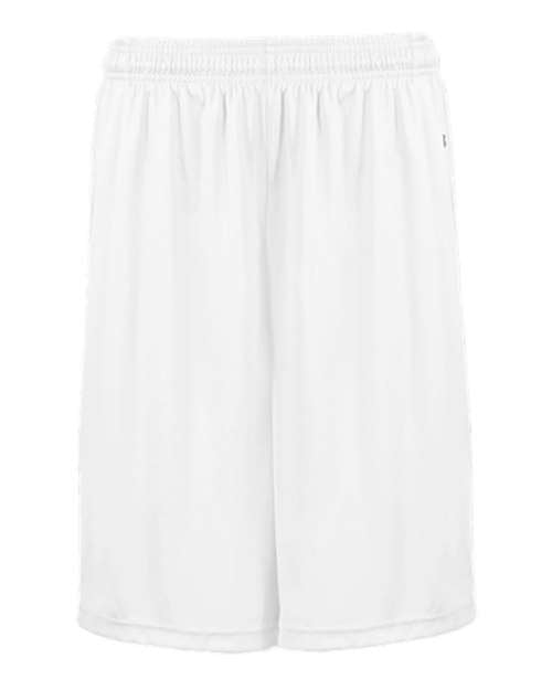 Badger Men's Pocketed 7" Shorts - White