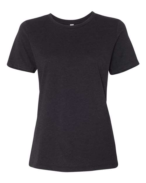 BELLA + CANVAS Women’s Relaxed Fit Heather CVC Tee (Part 1 of 2) - Black Heather