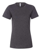 BELLA + CANVAS Women’s Relaxed Fit Heather CVC Tee (Part 1 of 2) - Dark Grey Heather