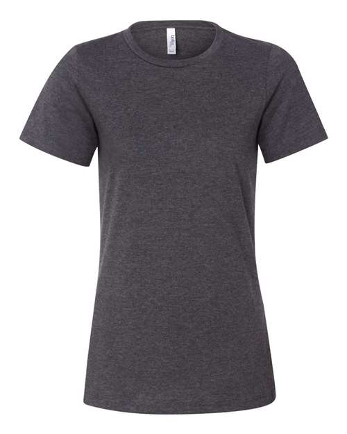 BELLA + CANVAS Women’s Relaxed Fit Heather CVC Tee (Part 1 of 2) - Dark Grey Heather