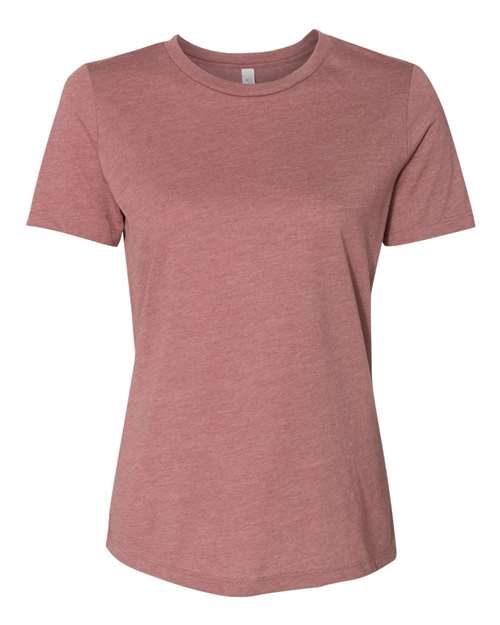 BELLA + CANVAS Women’s Relaxed Fit Heather CVC Tee (Part 1 of 2) - Heather Mauve