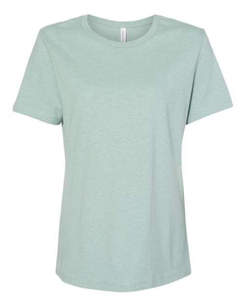 BELLA + CANVAS Women’s Relaxed Fit Heather CVC Tee (Part 1 of 2) - Heather Prism Dusty Blue