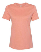 BELLA + CANVAS Women’s Relaxed Fit Heather CVC Tee (Part 2 of 2) - Heather Sunset