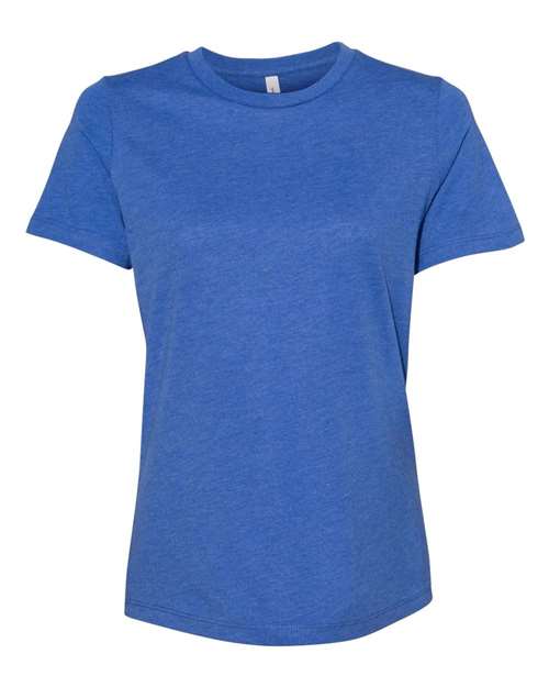 BELLA + CANVAS Women’s Relaxed Fit Heather CVC Tee (Part 2 of 2) - Heather True Royal