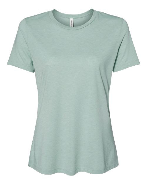 BELLA + CANVAS Women’s Relaxed Fit Triblend Tee - Dusty Blue Triblend