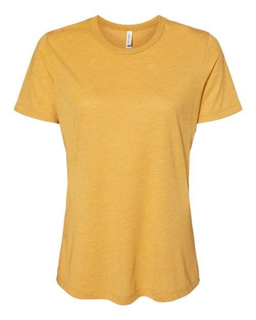 BELLA + CANVAS Women’s Relaxed Fit Triblend Tee - Mustard Triblend