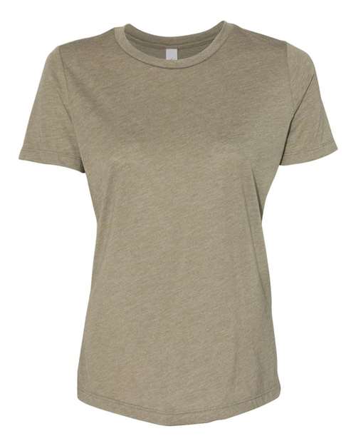 BELLA + CANVAS Women’s Relaxed Fit Triblend Tee - Olive Triblend