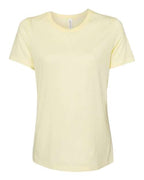 BELLA + CANVAS Women’s Relaxed Fit Triblend Tee - Pale Yellow Triblend