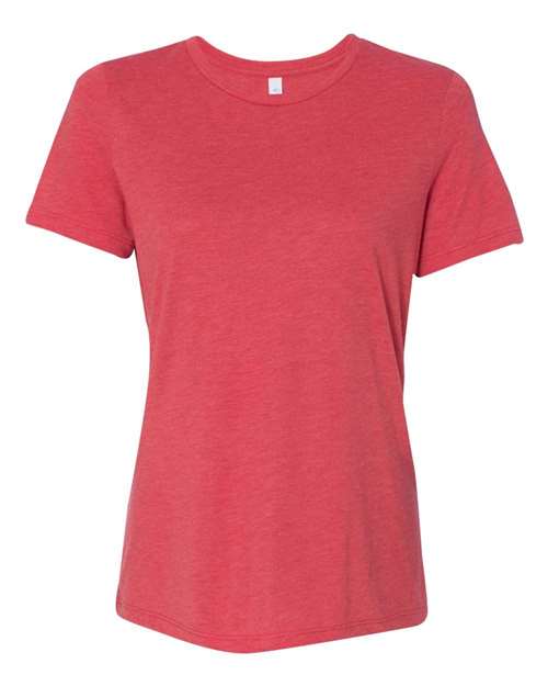 BELLA + CANVAS Women’s Relaxed Fit Triblend Tee - Red Triblend