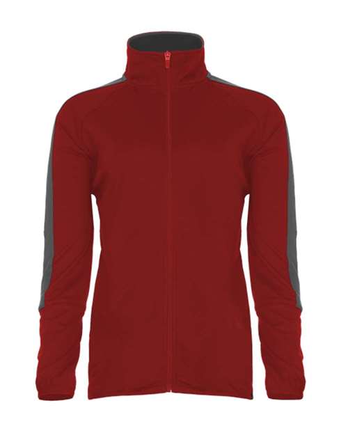 Badger Women's Blitz Outer-Core Jacket - Red/ Graphite