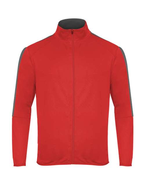 Badger Youth Blitz Outer-Core Jacket - Red/ Graphite