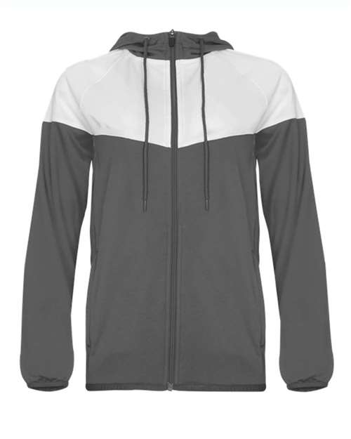 Badger Women's Sprint Outer-Core Jacket - Graphite/ White