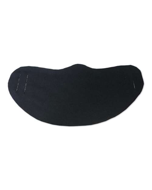 BELLA + CANVAS Lightweight Fabric Face Mask - CVC 52/48 Cotton/Poly - Black