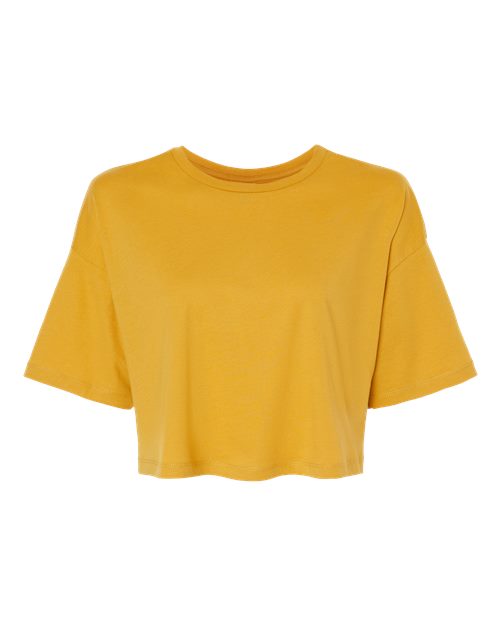BELLA + CANVAS Women's Jersey Crop Tee - Mustard
