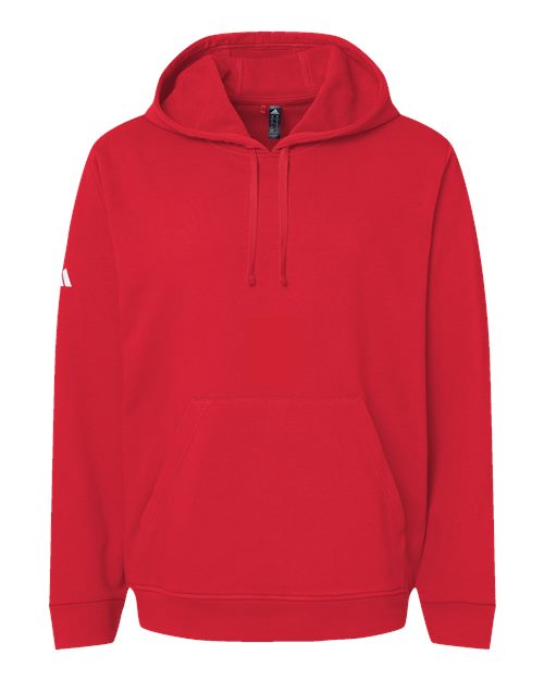 Adidas Unisex Fleece Hooded Sweatshirt - Red