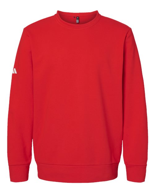 Adidas Unisex Fleece Crewneck Sweatshirt - Red