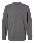 Adidas Unisex Fleece Crewneck Sweatshirt - Dark Grey Heather