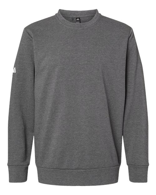 Adidas Unisex Fleece Crewneck Sweatshirt - Dark Grey Heather