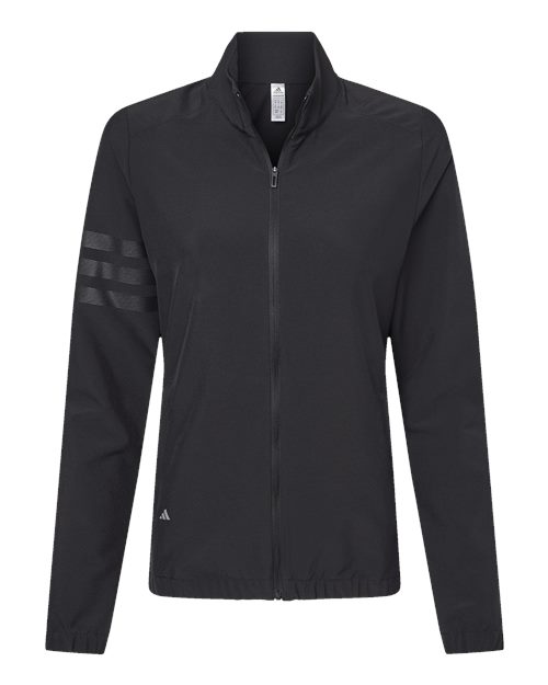 Adidas Women's Wind Resistant Full-Zip Jacket - Black/ Black