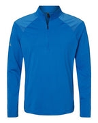 Adidas Men's Ultimate365 Lightweight Shoulder Stripe Quarter-Zip Pullover - Glory Blue