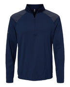 Adidas Men's Ultimate365 Lightweight Shoulder Stripe Quarter-Zip Pullover - Team Navy Blue