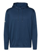 Adidas Men's Textured Mixed Media Midweight Hooded Sweatshirt - Collegiate Navy