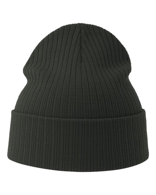 Atlantis Headwear Sustainable Rib Cuffed Beanie - Dark Grey