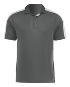 Augusta Sportswear Men's Two-Tone Vital Polo - Graphite/ White
