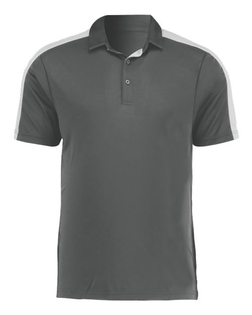 Augusta Sportswear Men's Two-Tone Vital Polo - Graphite/ White
