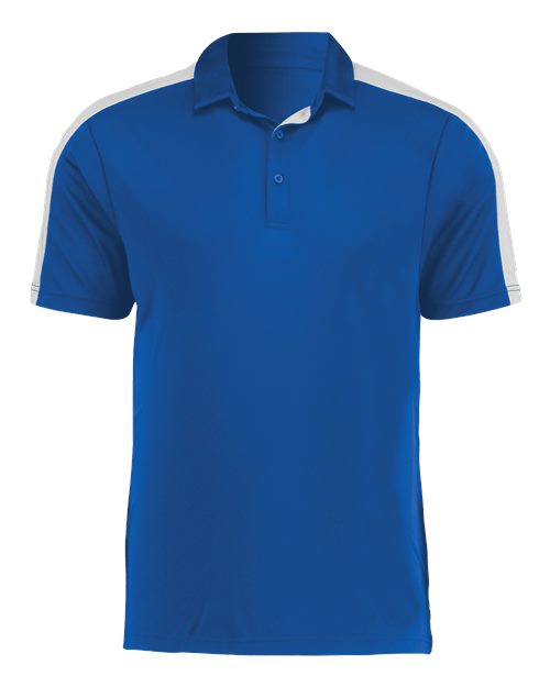 Augusta Sportswear Men's Two-Tone Vital Polo - Royal/ White