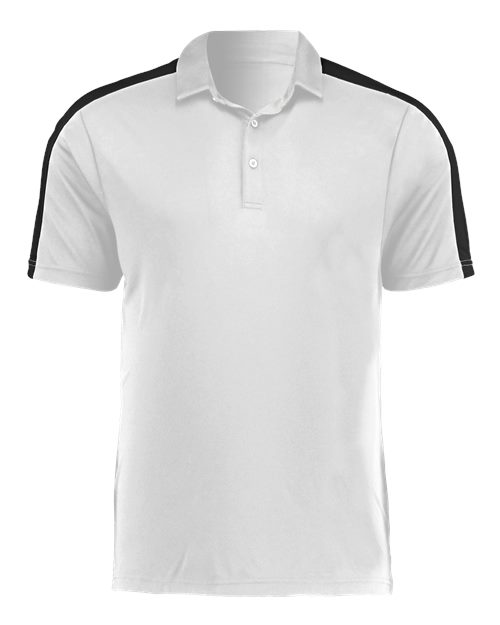 Augusta Sportswear Men's Two-Tone Vital Polo - White/ Black