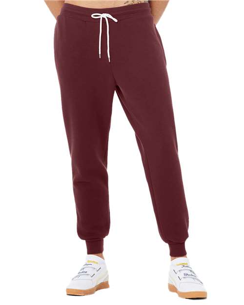BELLA + CANVAS Unisex Sponge Fleece Joggers - Maroon