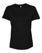 BELLA + CANVAS Women’s Relaxed Fit Heather CVC Tee (Part 2 of 2) - Solid Black Blend