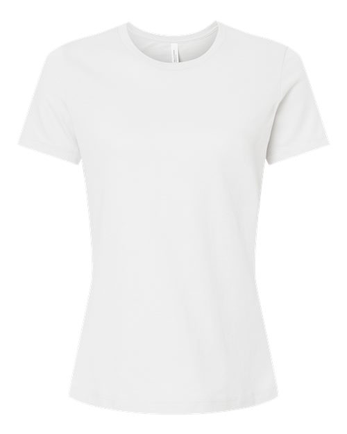 BELLA + CANVAS Women’s Relaxed Fit Heather CVC Tee (Part 2 of 2) - Solid White Blend