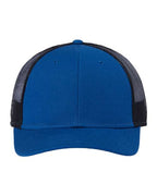 Atlantis Headwear Sustainable Recy Three Trucker Cap - Royal/ Black
